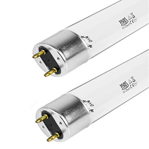 Image of Pisces Twin Pack 25w Watt Replacement UV T8 Pond Bulb Spare 450mm UVC Lamp for Filter