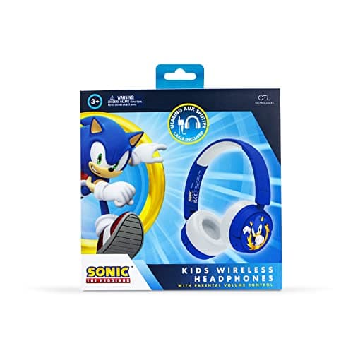 Image of OTL Technologies SH0985 Sonic The Hedgehog Kids Wireless Headphones Blue