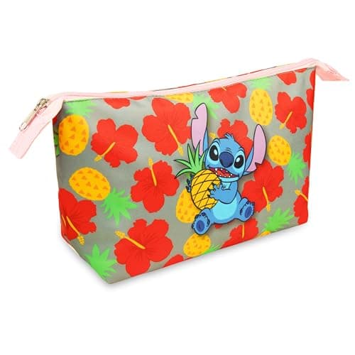 Image of Disney Toiletry Bag for Women and Teens - Cute Travel Accessories, Make Up Bag (Multi Stitch)