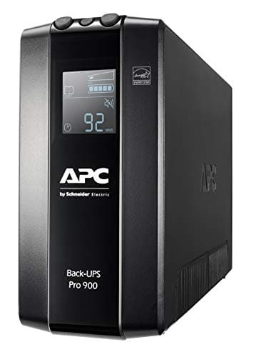 Image of APC by Schneider Electric Back UPS Pro - BR900MI - UPS 900VA (6 IEC Outlets, LCD Interface, 1GB Dataline Protection)