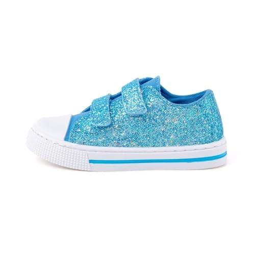 Image of Kids Trainers Girls Gradient Easy Fasten Casual Sneakers Outdoor School Shoes Walk Sport Canvas Shoes Size 9 UK Child