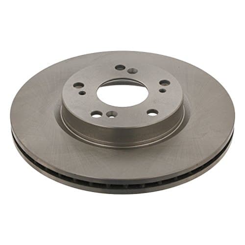 Image of febi bilstein 31399 Brake Disc Set (2 Brake Disc) front, internally ventilated, No. of Holes 5
