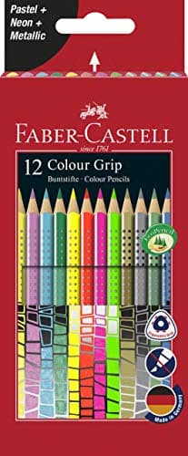 Image of Faber-Castell 201569 Grip Colour Pencil (Pack of 12)