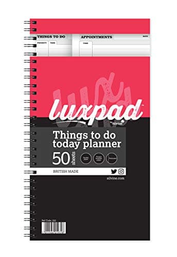 Image of Luxpad 280 x 150mm Things To Do Planner with 50 Sheets Printed 'Things To Do' and 'Appointments'