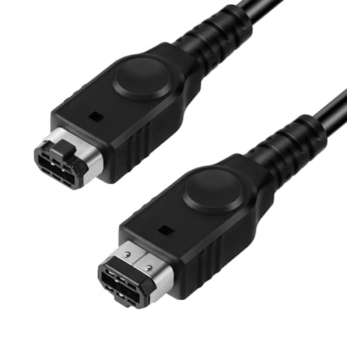 Image of AXFEE GBA SP Link Cable, 2 Player Game Link Lead Adapter, Portable 2-Players link-cable Connect Cord Compatible with Nintendo Gameboy Advance/GBA SP (Black)