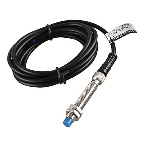 Image of Heschen M8 Inductive Proximity Sensor Switch, Non-Shield Type, LJ8A3-2-Z/AY-G-DC5V, Detector 2mm, 5VDC 200mA, PNP Normally Closed(NC), 3 Wire