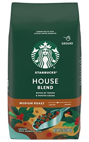 Image of Starbucks Decaf Ground Coffee - House Blend - Medium Roast - 340 g