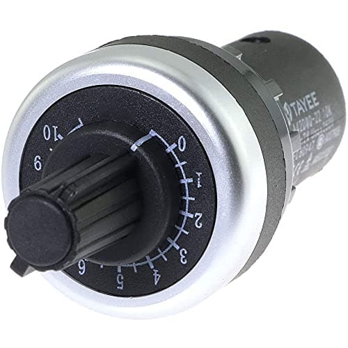 Image of ANCLLO Potentiometer LA42DWQ-22 5K ohm Frequency Converter IP65 VSD VFD Resistance Variable Speed Drive Rotary Potentiometer 22 mm