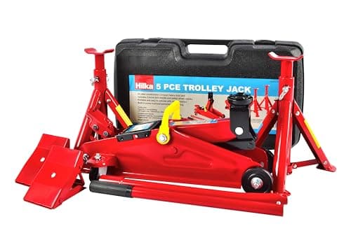 Image of Hilka 82930240 2 Ton Trolley Jack Kit in BMC, Red