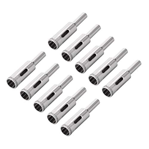 Image of sourcing map 12mm Diamond Drill Bits Hole Saws for Glass Tile Porcelain Marble Ceramic Bottles Pots Brick Pack of 10