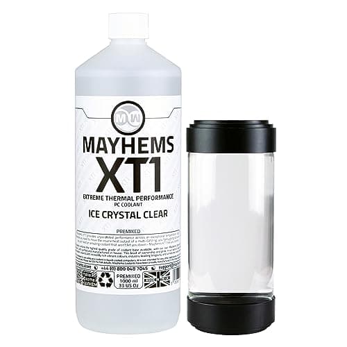 Image of Mayhems - XT1 Premixed PC Coolant - Computer Water Cooling Fluid - Liquid Cooling, Thermal Performance Series, 1 Litre, Ice Crystal Clear