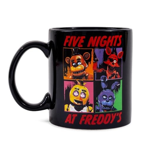 Image of Five Nights At Freddy's Character Grid Ceramic Mug | Holds 20 Ounces