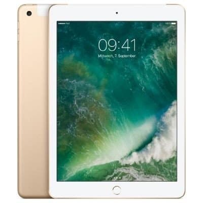 Image of Apple iPad 9.7 (5th Gen) 128GB Wi-Fi + Cellular - Gold - Unlocked (Renewed)