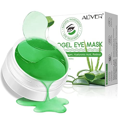 Image of Hydrogel Eye Patches,Hydrogel Under Eye Masks for Dark Circles,Anti Wrinkle Treatment,Under Eye Gel Pads,Eye Mask for Puffy Eyes, Skincare,Hydrating | 60 Pieces/30 Pairs (Aloe Vera)