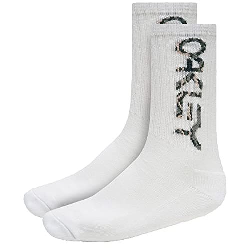 Image of Oakley Men's B1b Socks 2.0 (3 Pack) (3 PCS), White, Medium