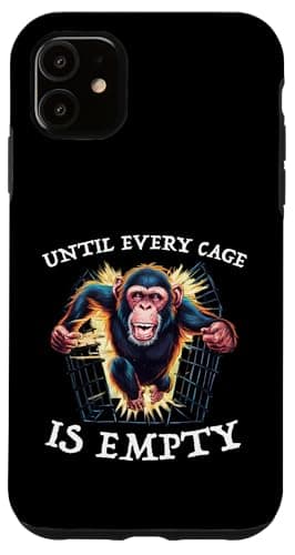 Image of Until Every Cage Is Empty Animal Rights Animal Liberation Case for iPhone 11