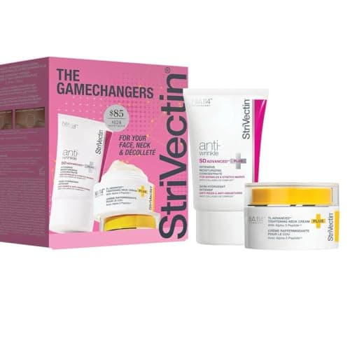 Image of StriVectin - The Gamechangers | SD Advanced Plus Intensive Moisturising Concentrate 47mL + TL Advanced Tightening Neck Cream Plus 30mL | For Face, Neck & Decollete