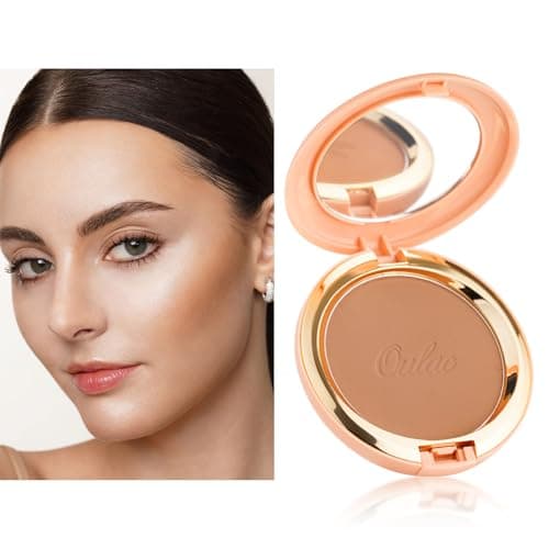 Image of Oulac Brozner Powder Face Makeup - Bronzed Satin Finish, Highly Pigmented, Sun kissed Natrual Look, Also for Blusher, Contour Cream Bronzer, Vegan & Cruelty-Free BS02