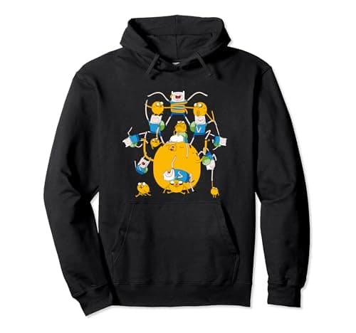 Image of Cartoon Network Adventure Time Finn & Jake Pullover Hoodie