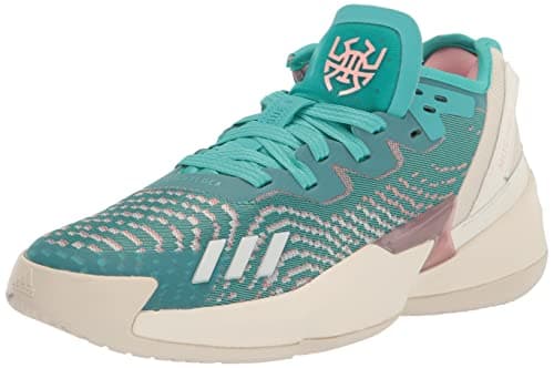 Image of Adidas Unisex-Adult D.o.n. Issue 4, Semi Mint Rush/Wonder Mauve/Off White, 9 Women/8 Men