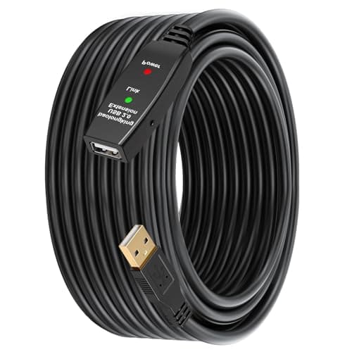 Image of baolongking High Speed USB 2.0 Extension Cable - Active Repeater Male to Female Extender With Signal Booster for Keyboard, Mouse, Flash Drive - 5M