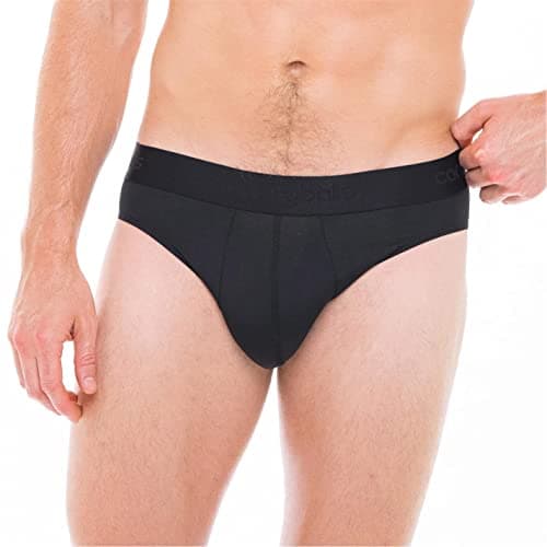 Image of Comfyballs Mens Performance 2 Pack Brief - Ghost Black - Medium Underwear