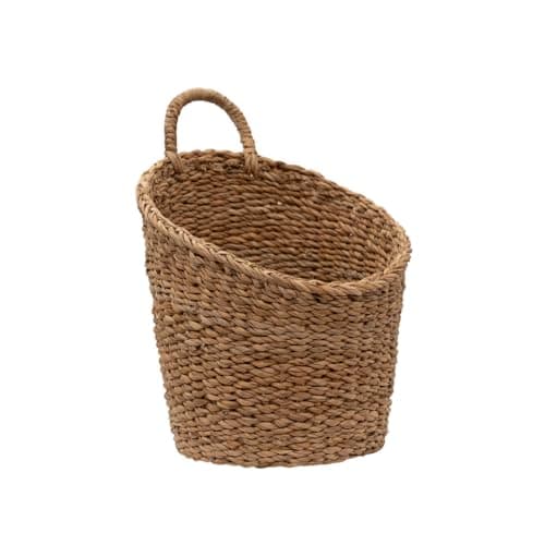 Image of Arthur Cameron – Kompo Hanging Seagrass Storage Basket with Dipped Front – Handwoven Decorative Hanging Organiser for Small Spaces (Small)