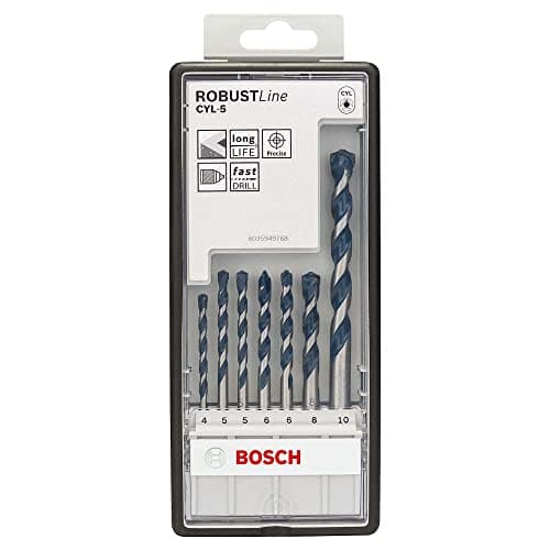 Image of Bosch Professional 7 pcs. CYL-5 Concrete Drill Bit Set (for Concrete, Ø 4-10 mm, Robust Line, Accessories for Impact Drills)
