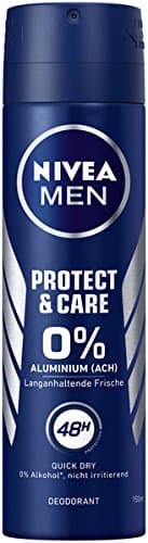 Image of NIVEA MEN Protect & Care Deodorant Spray Pack of 6 (6 x 150 ml), Aluminium-Free, No Burn After Shaving, 48-Hour Protection, Skin Nourishing