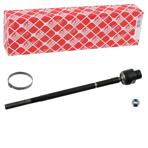 Image of febi bilstein 23228 Inner Tie Rod with clamp and lock nut, pack of one