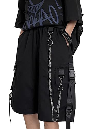 Image of DINGJIUYAN Loose Cargo Shorts Women Large Pocket Harajuku Japan Shorts Girl Couple Korean Trendy Street Summer Hip Hop Shorts Girl