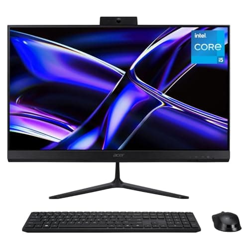 Image of Acer Aspire C24-2G AIO Desktop PC | 23.8" Full HD 120Hz Display | Intel Core i5-13420H CPU | Intel UHD Graphics | 8GB DDR4 RAM | 512GB NVMeSSD | Wi-Fi 6 | Windows 11 - Black