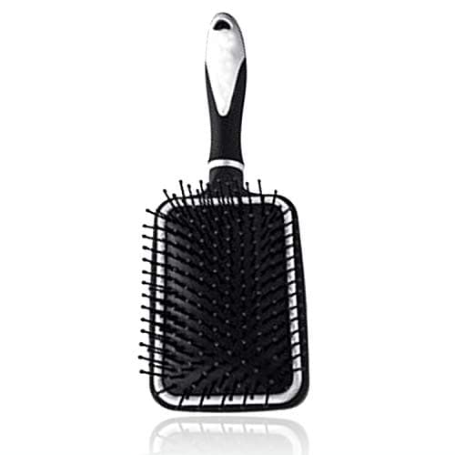 Image of AKH® Large Paddle Hairbrush | Hairbrush for Thick Long Curly Wavy Dry or Damaged Hair | Reducing Hair Breakage with Nylon Bristles with Thermo Rubber Ends