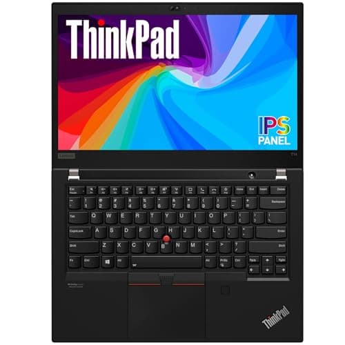 Image of Lenovo Thinkpad T14 Gen 2 Laptop Business, 14-Inch (1920x1080), Intel Core i7-1185G7,16GB RAM, 256GB SSD, CAM, US Keyboard QWERTY, Windows 11 Pro (Renewed)