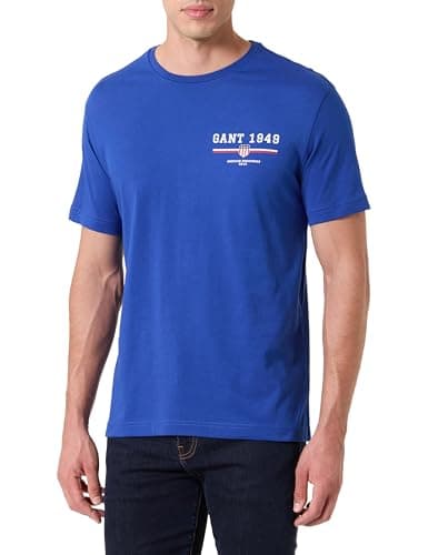 Image of Graphic SS T-Shirt, Blue, M