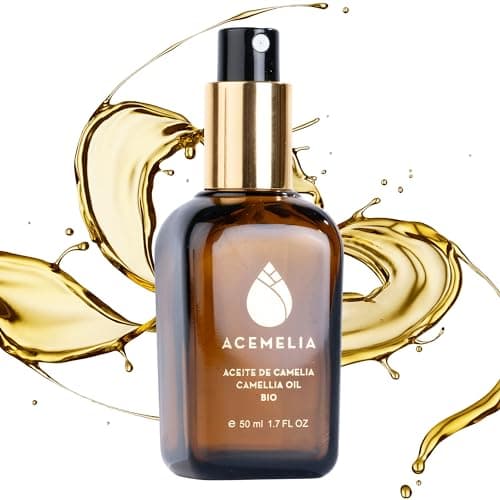 Image of Camellia Oil Bio - 50ml - 100% Natural-Hydrating and Nourishing for Face, Hair, and Body-Antioxidant and Rejuvenating Properties-Instant Absorption Dry Oil-Extracted Cold in Spain
