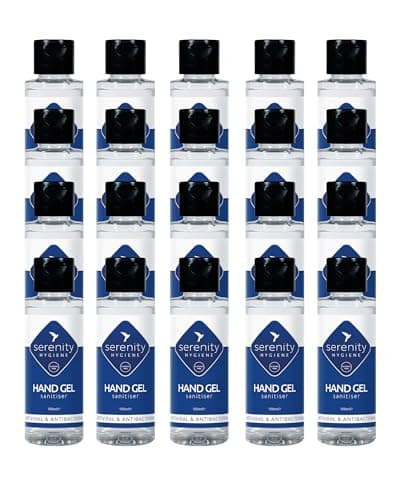 Image of Hand Sanitiser Gel - Unscented and Alcohol-Free Hand Sanitising Formula - Great for Schools, Hospitals, Home & Office - Manufactured in the UK (100ml Pack of 20)