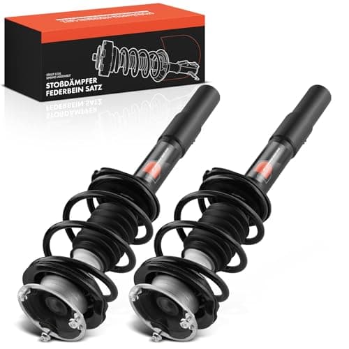 Image of Frankberg 2x Shock Absorber Strut Front Left Right 628mm Gas pressure Compatible with 5 Series Touring E61 5 Series E60 Replace# 31326764458,31306775057