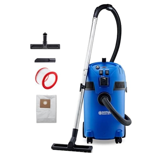 Image of Nilfisk Multi II 30L T Wet and Dry Vacuum Cleaner - Garden Outdoor Hoover - Home & Car Interiors (1400 W)