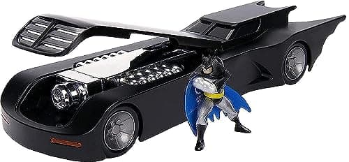 Image of Jada DC Comics Batman Animated Series Batmobile Die-Cast Car, 1: 24 Scalevehicle, 2.75 Collectible Figurine