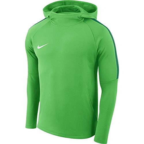 Image of Nike Men's Academy 18 Hoodie, Green Spark/Pine Green/White, L