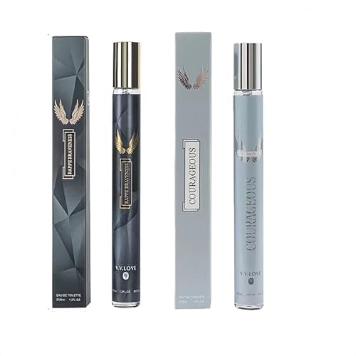 Image of Perfume Cologne Gifts for Men, 2 x 35ml Long-Lasting Eau de Toilett, Amber Notes &Woody Aquatic Notes, Travel Size Mini Perfume,Perfect For Daily Use & Gifting