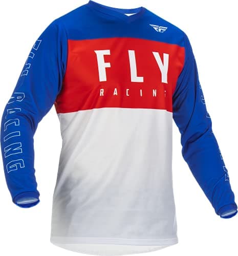 Image of Fly F-16 Adult Jersey (Red/White/Blue) Size Small
