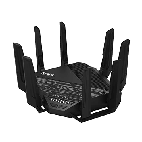 Image of ASUS RT-BE96U BE19000 802.11BE Tri-Band WiFi 7 Router, 6GHz Support, Dual 10G Ports, 320MHz, Lifetime Internet Security, MLO, Multi-RU Puncturing, AiMesh