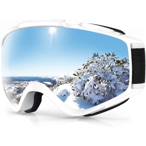 Image of Findway Ski Goggles, Skiing Goggles For Snowboard Jet Snow, For Women Men Ladies Youth Teen OTG Over Helmet Compatible, Anti-fog 100% UV Protection, Anti-glare Ski Goggles, For Skiing Snowboarding