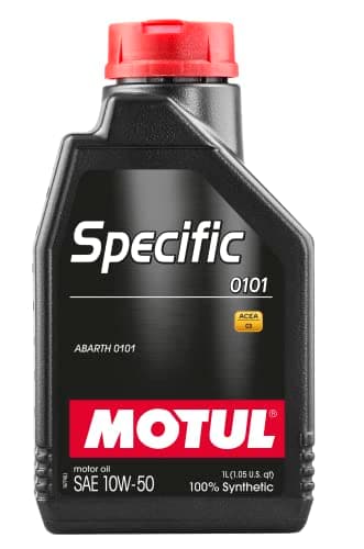 Image of Motul 110282 | Motul Specific Fully Synthetic High Performance Car Engine Oil - Petrol & Diesel | 100% Synthetic | Viscosity 10W-50, SAE J 300 | 1 Litre