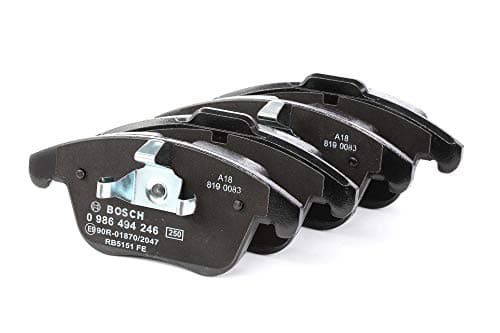 Image of Bosch BP1118 - Brake Pads Car Front Axle - Bosch Quality - Reduced Noise and Dust - ECE-R90 Certified - Copper-Free - 1 Set of 4 Pads