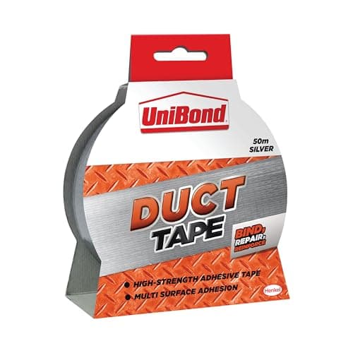 Image of UniBond 1405197 Original Duct Tape High Strength Adhesive - 50 mm x 50 m, Silver