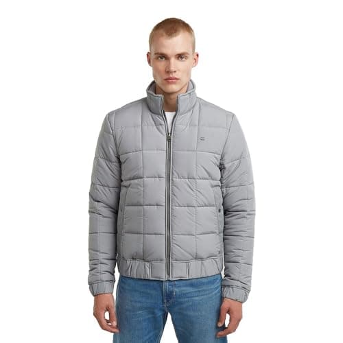 Image of G-STAR Men's Meefic Quilted Jacket, Grey (sharkskin D25369-D712-G677), M
