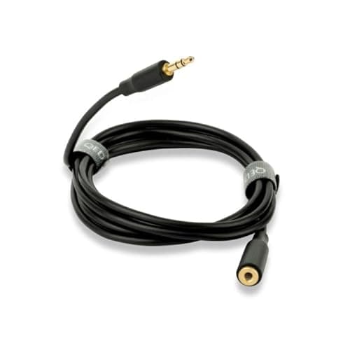 Image of QED Connect Stereo 3.5mm (F) to 3.5mm (M) Headphone Extension Cable (1.5m)